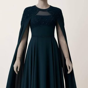 فستان سهر قطعتين كم طويل 104